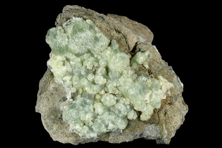 Green Prehnite Crystal Cluster - Morocco #174011